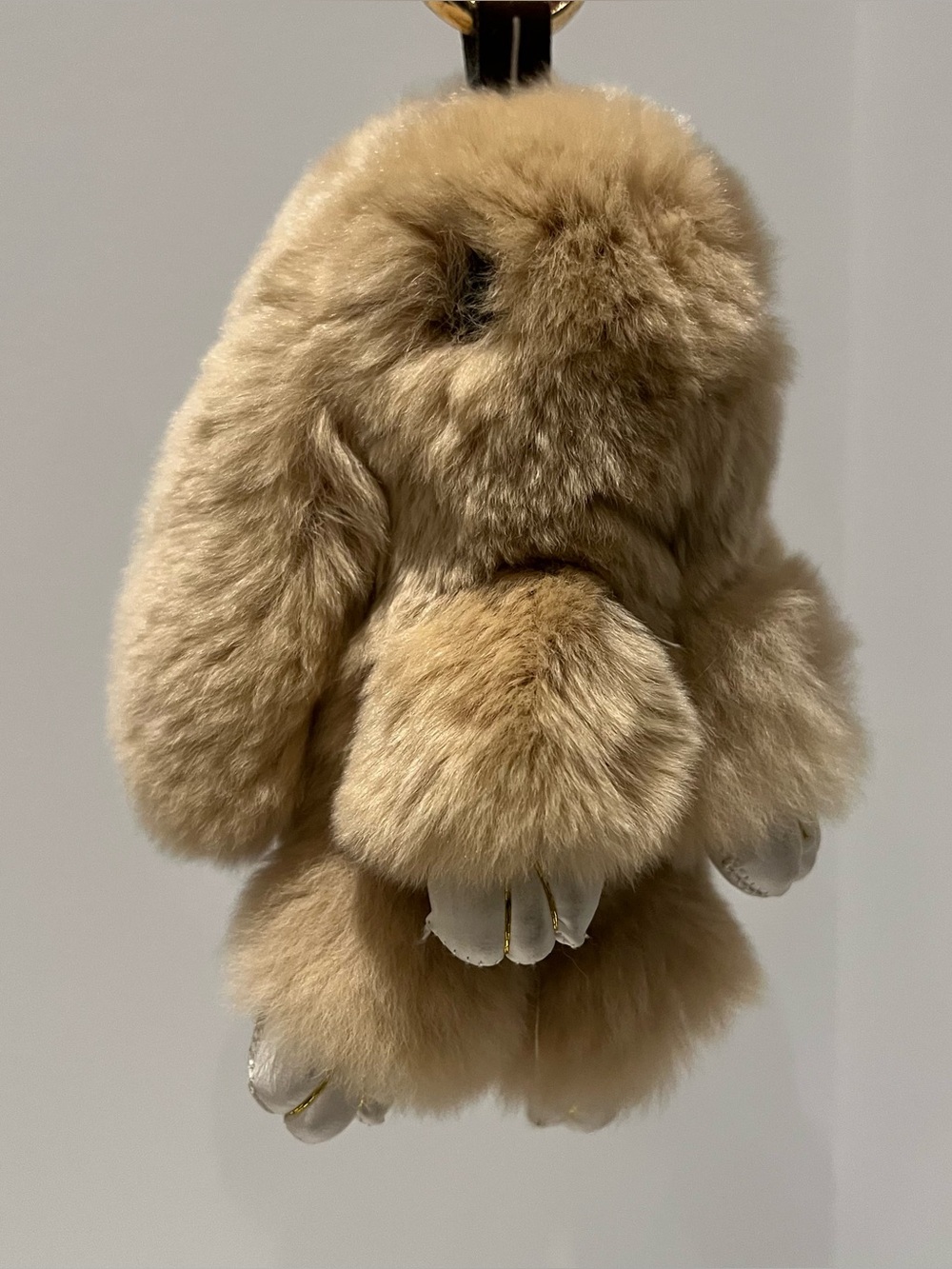 Kopenhagen Fur Bunny Rabbit Keychain Tan Brown